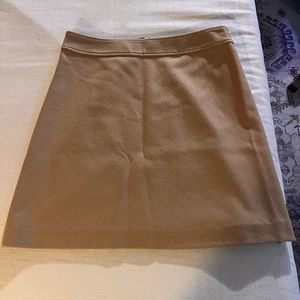 JCrew Camel Wool Knee length skirt